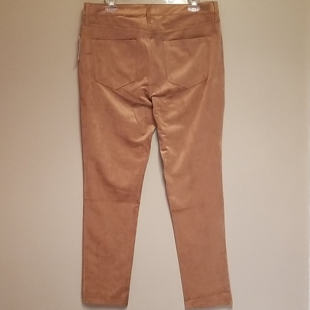 Seven7 tan suede skinny pants - Picture 5 of 8